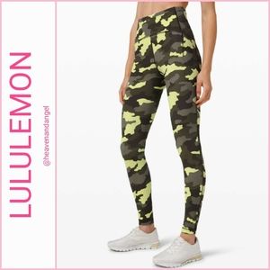 NEW Lululemon Swift Speed HR Tight 28" - Heritage 365 Camo Crispin Green